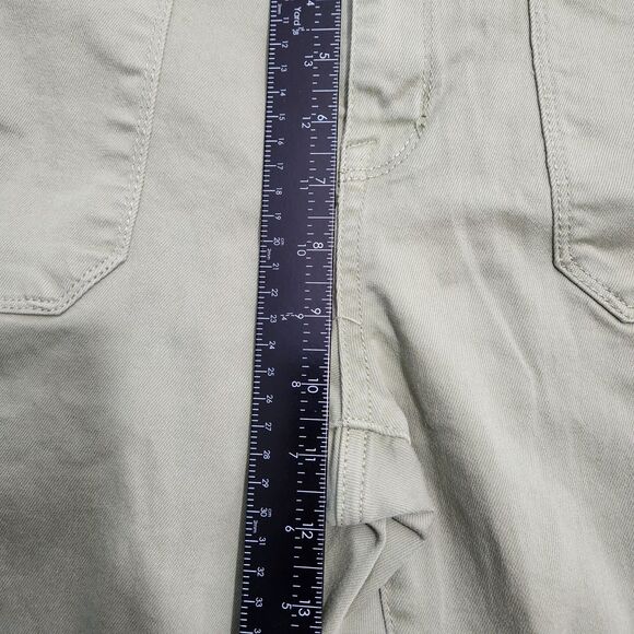 Seven7 Women 10 Green Utility High Rise Ankle Skinny Jeans - Picture 11 of 13